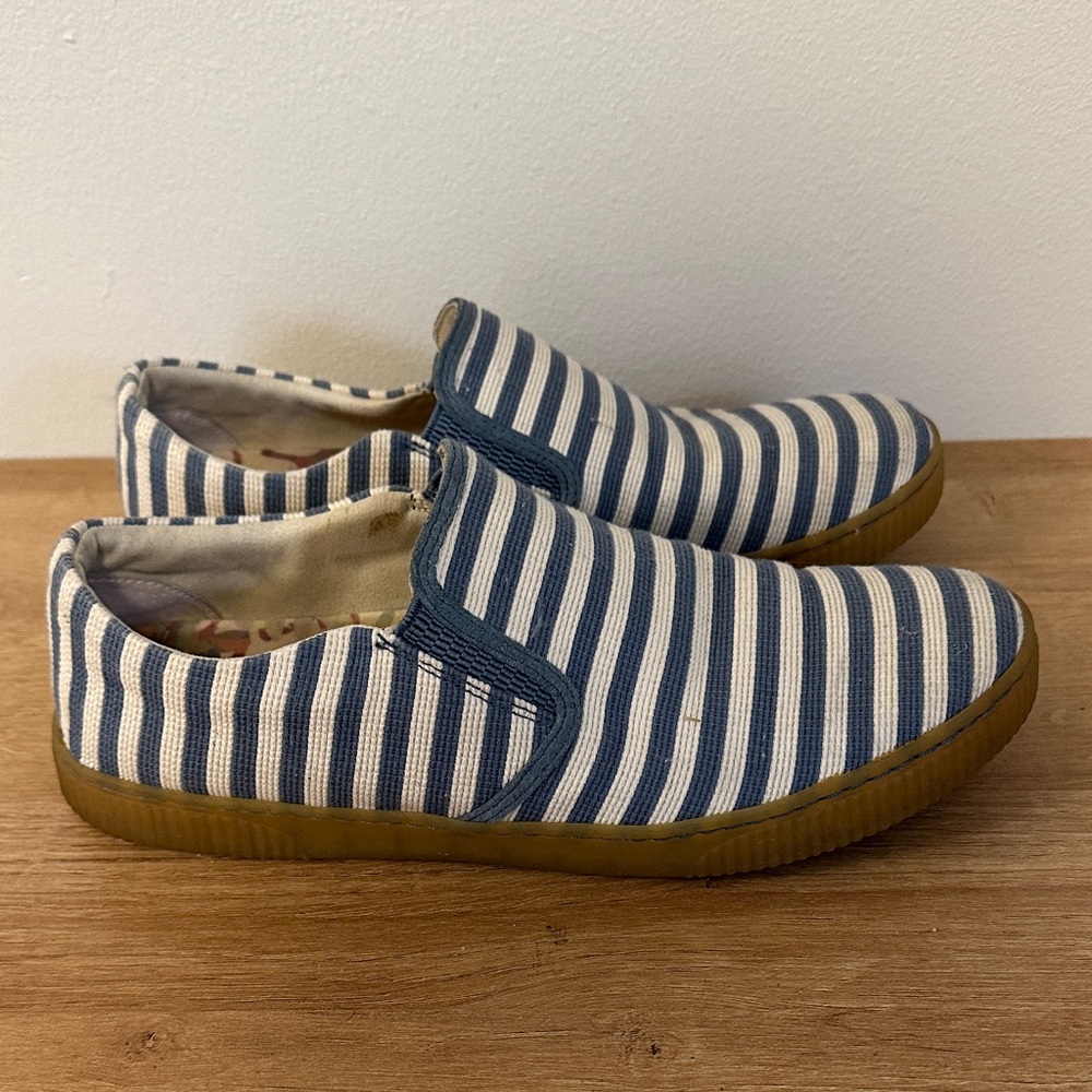 Born Blue & White Slip On Sneakers
